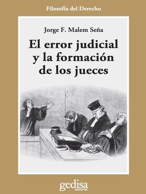 cover image of El error judicial y la formación de jueces